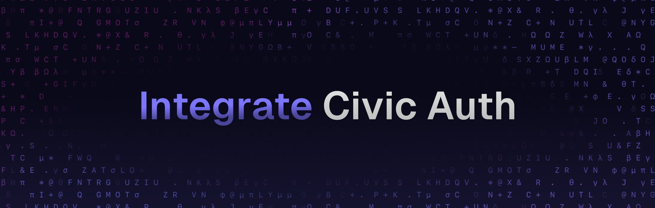 Integrate Civic Auth