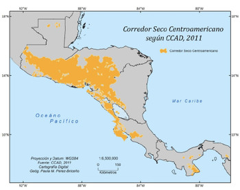 Análisis espacial he impacto de las sequía meteorológicas en el Corredor Seco CA