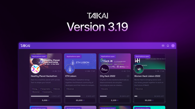 TAIKAI Product Update 3.19